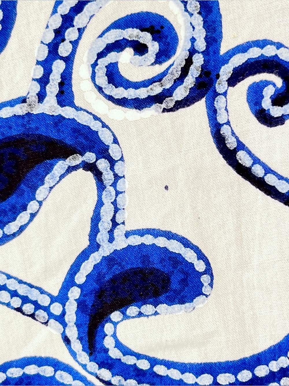 Cleobella Bea Mini Dress Azulejo Blue White Coastal Tiered Sz L TINY FLAW - Picture 15 of 16